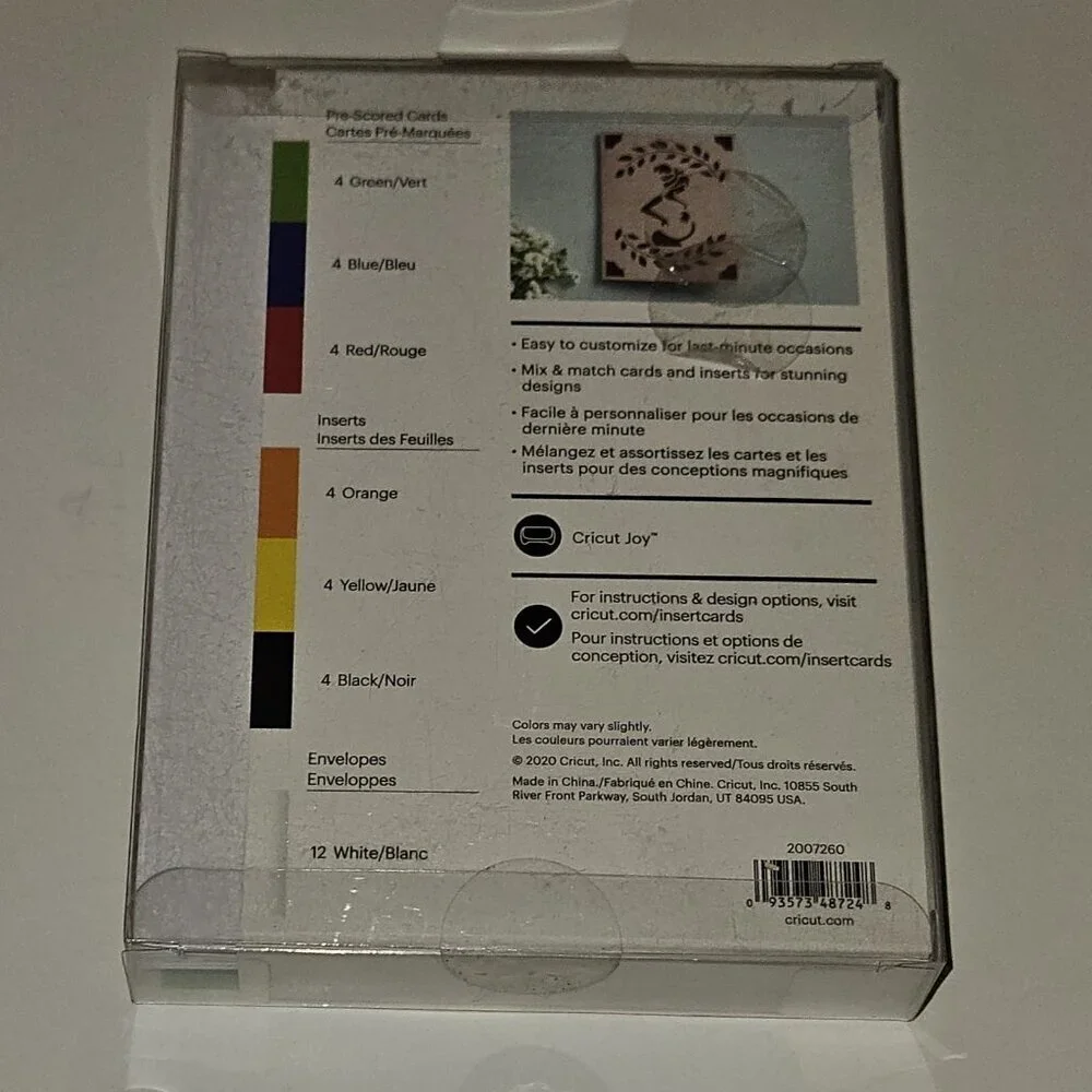 Cricut Joy Insert Cards Envelopes Lot 8 Pkgs Fingerpaint Romantic Sensei READ